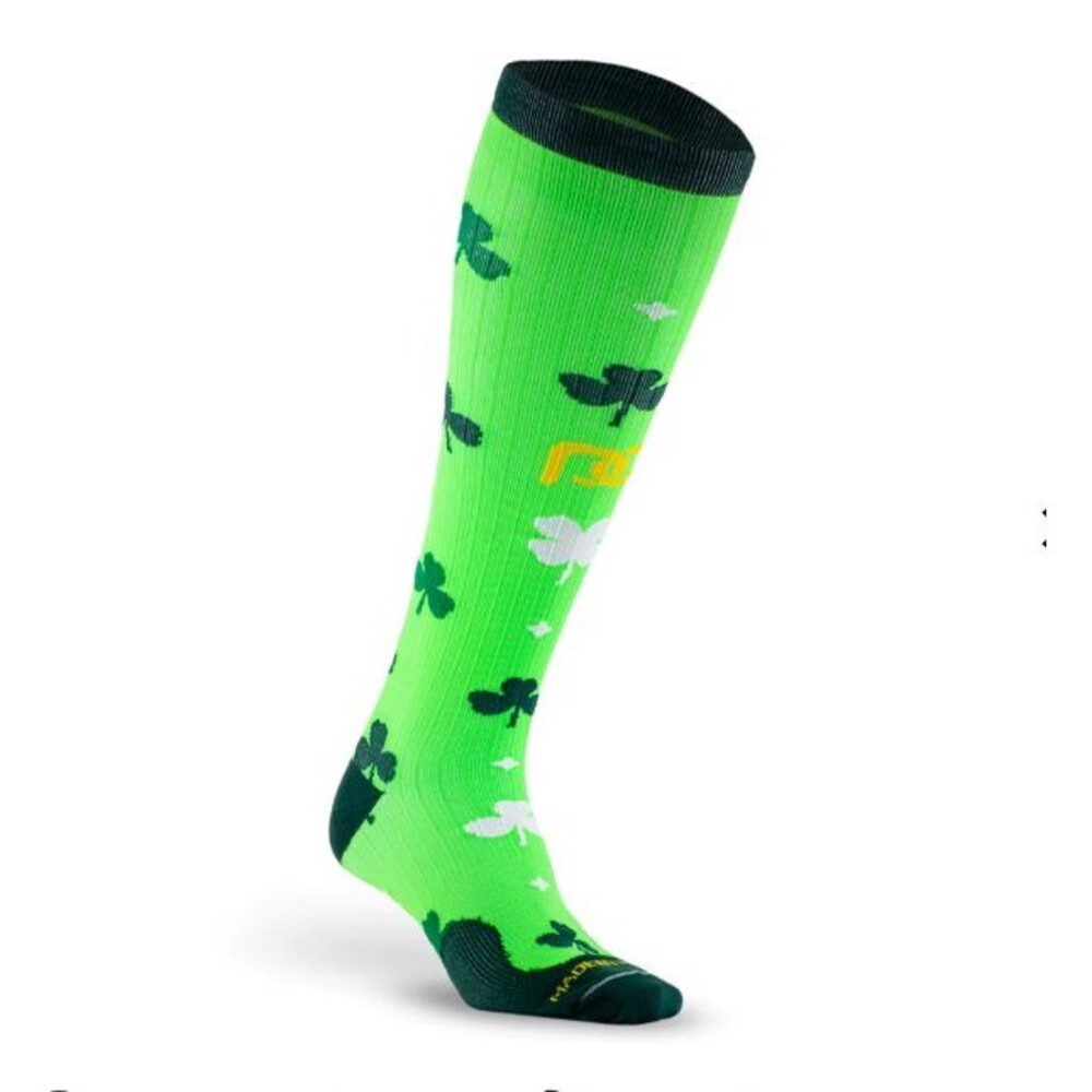 Womens NWOT Pro Compression Marathon Shamrock Knee High Compression Socks